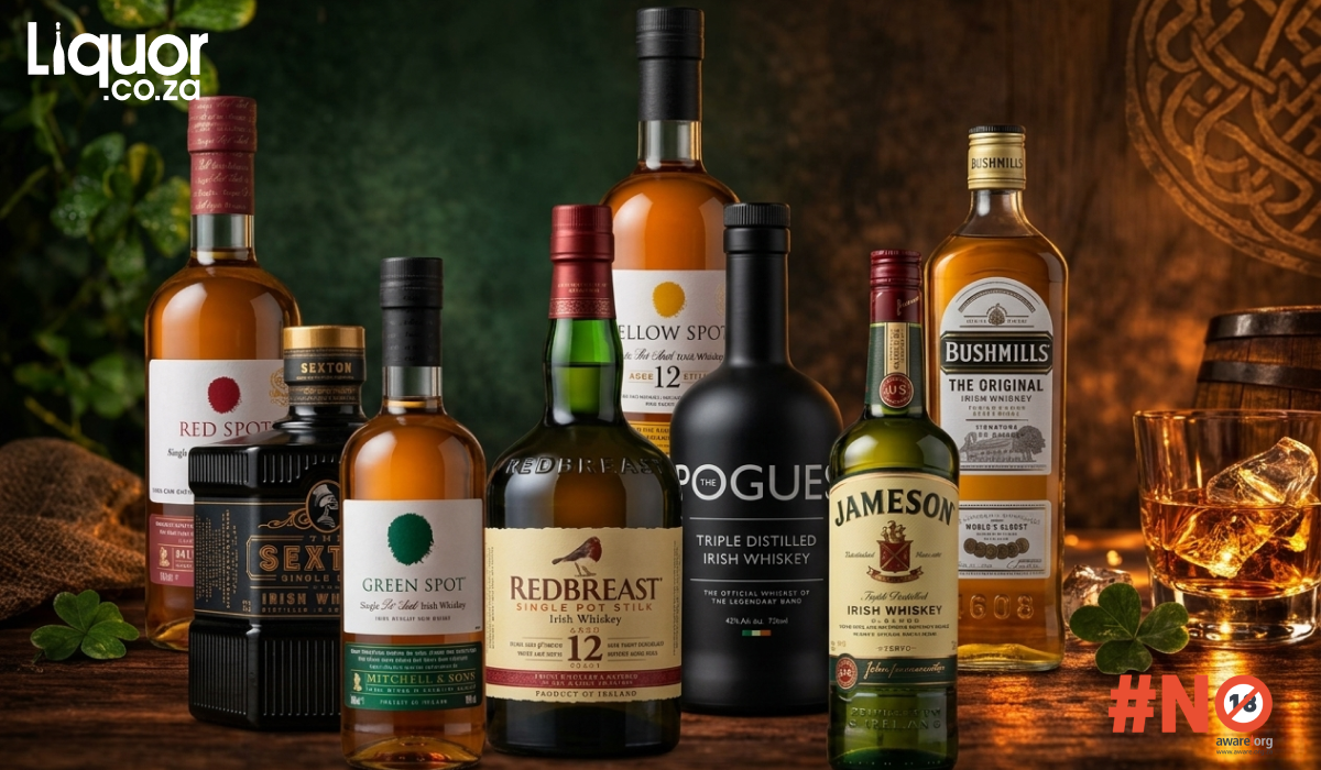 Top Irish Whiskey Brands Available in South Africa