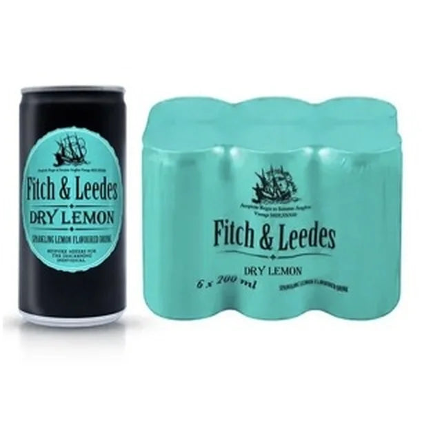 Fitch & Leedes Dry Lemon 6x200ml Cans