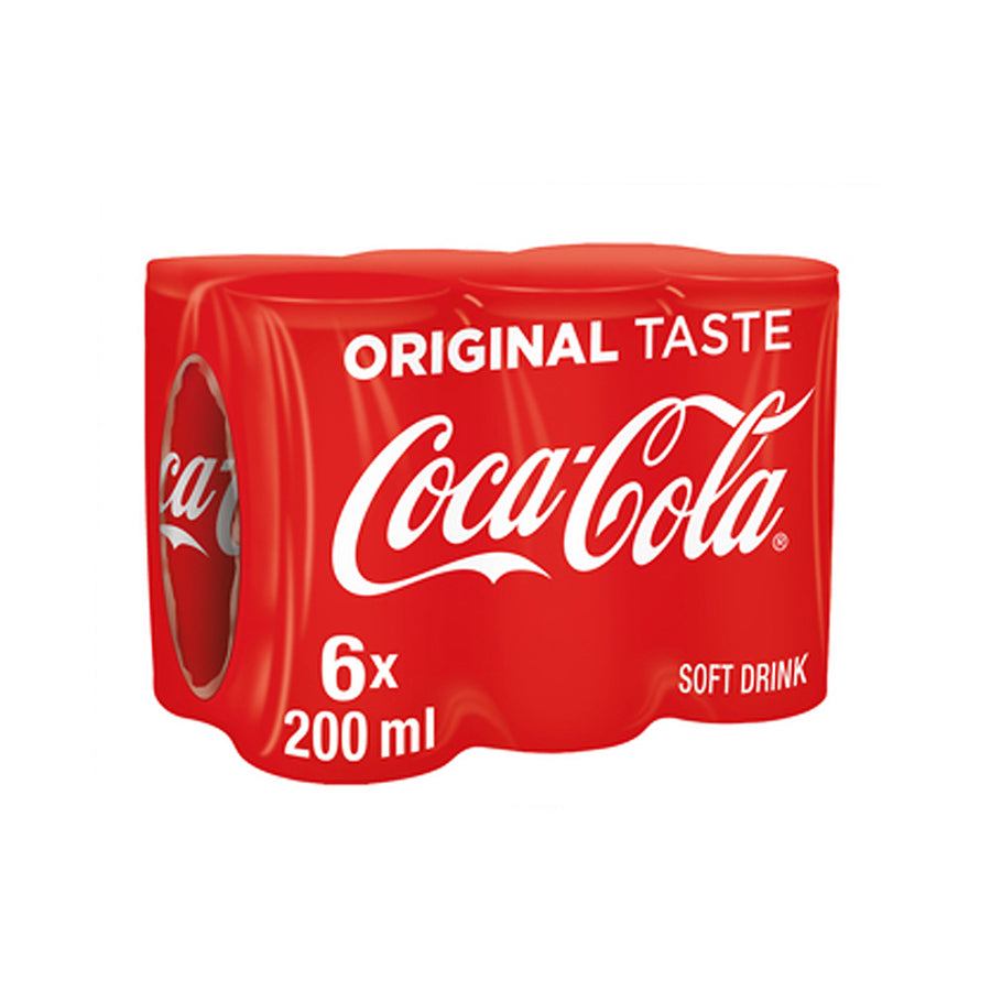 Coke Cans 6 x 200ml