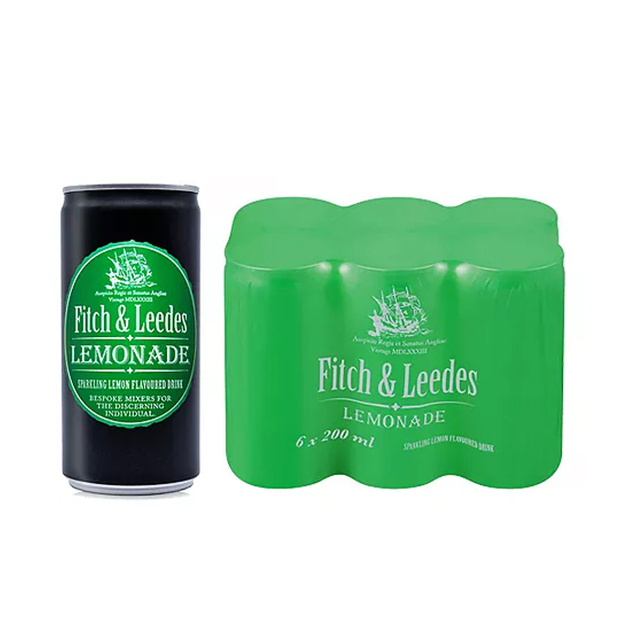 Fitch and Leedes Lemonade Cans 6 X 200ml