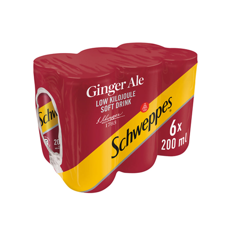 Schweppes Ginger Ale 6 X 200ml