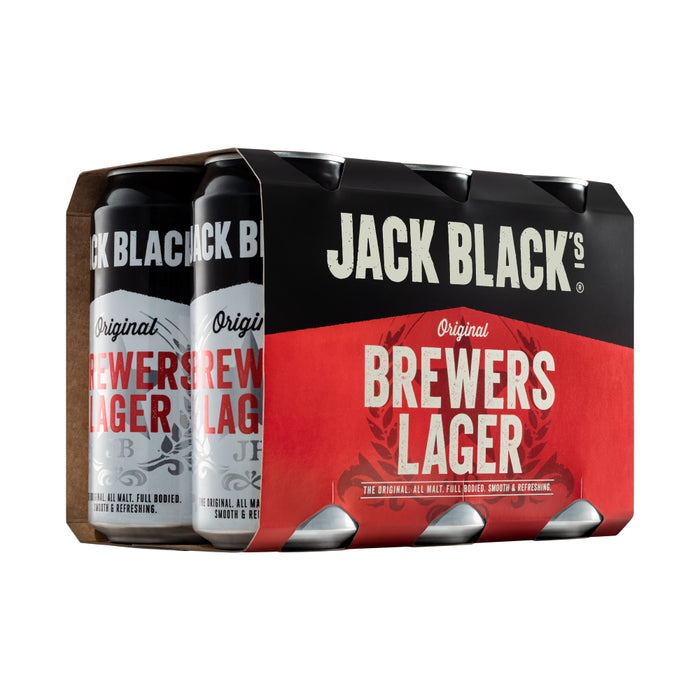 Jack Black Brewers Lager 6x440ml Can