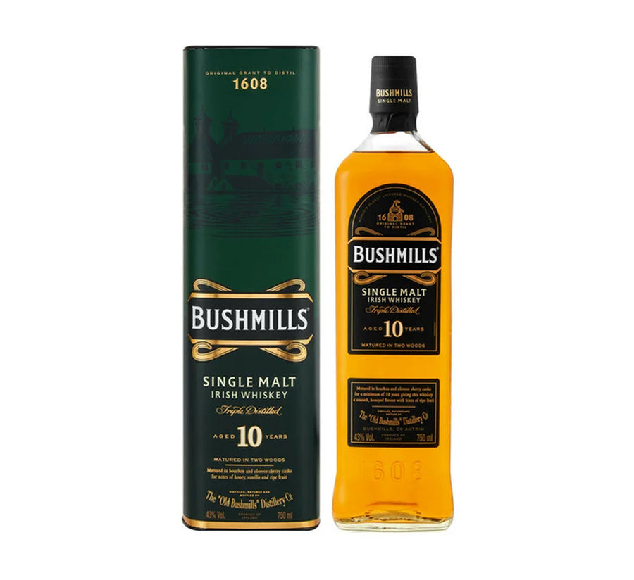 Bushmills Single Malt 10 Year Old Whisky 750ml