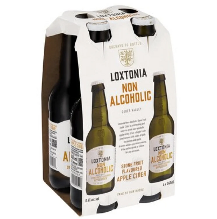 Loxtonia Non-Alcoholic Stonefruit Cider 4x340ml