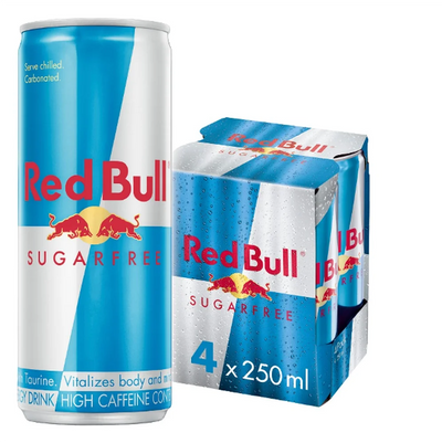 Red Bull Sugar Free 250ml (4 pack)
