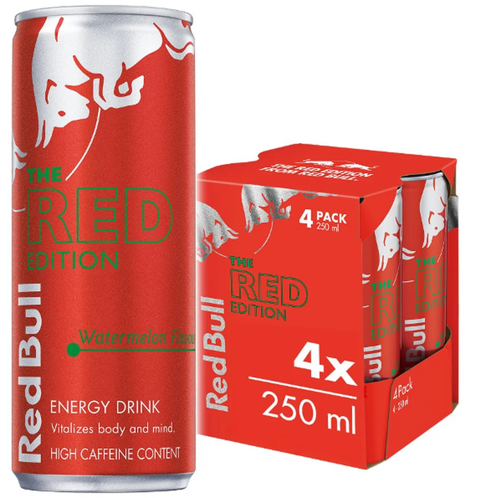 Red Bull Energy Drink Red Edition 250ml (4 pack)