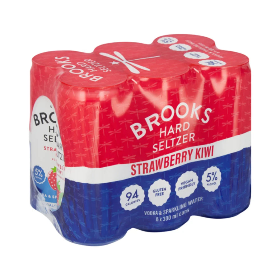 Brooks Strawberry Kiwi 6x300ml Can