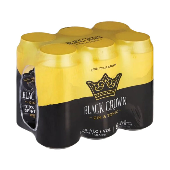 Black Crown Gin & Tonic 6x440ml