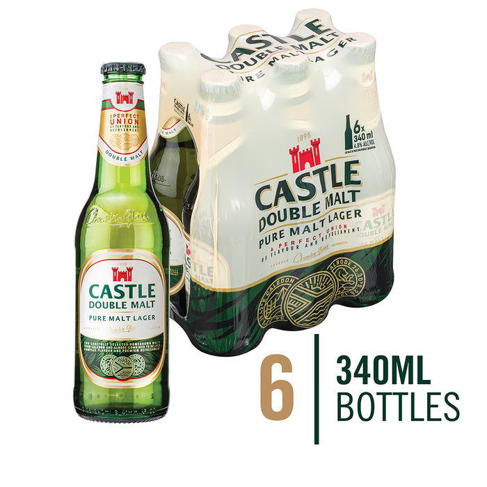 Castle Double Malt 340ml x 6 NRB