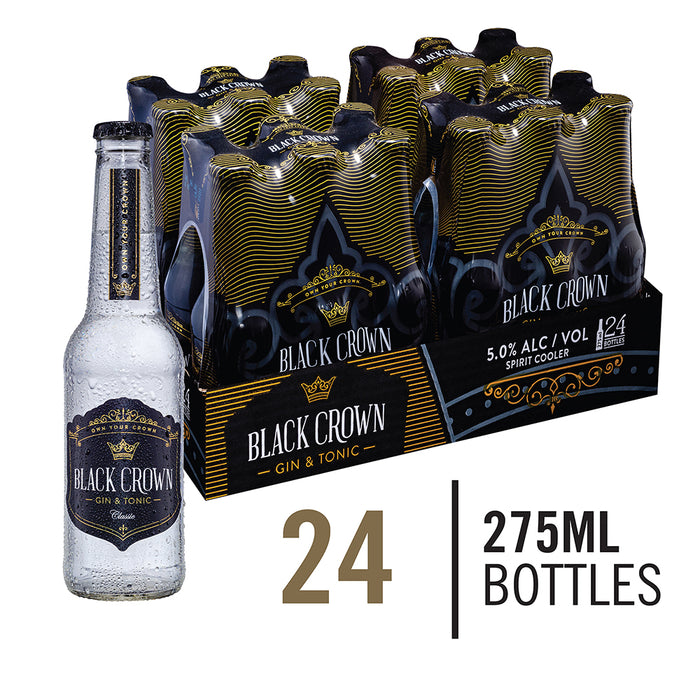 Black Crown Gin & Tonic 24 X 330ml NRB