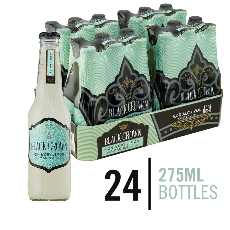 Black Crown Gin & Dry Lemon 24x275ml