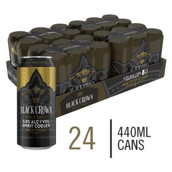 Black Crown Gin & Tonic 24x440ml