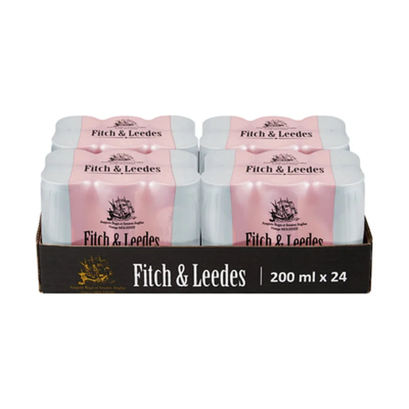Fitch and Leedes Pink Tonic Sugar Free Cans 24 X 200ml