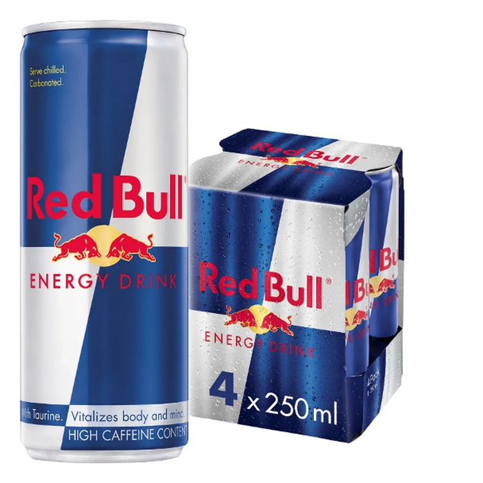Red Bull Energy  Drink Can 250ml (4 pack)
