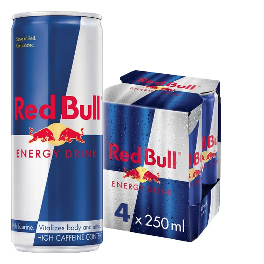 Red Bull Energy  Drink Can 250ml (4 pack)