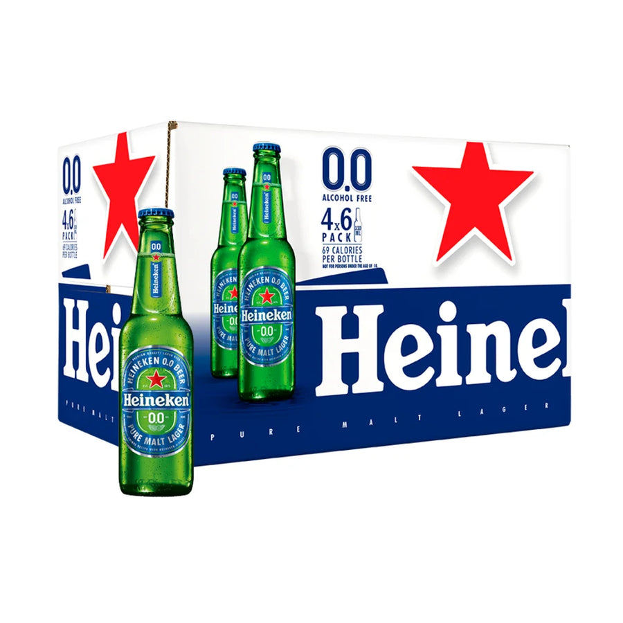 Heineken 0.0 Non-Alc Beer 24x330ml NRB