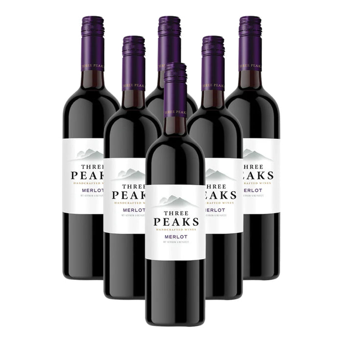 Three Peaks Merlot 6x750ml