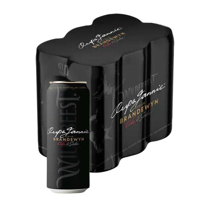 Wildebeest Oupa Jannie Brandy Cola Soda 6x300ml