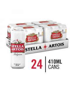 Stella Artois 410ml x 24  Cans